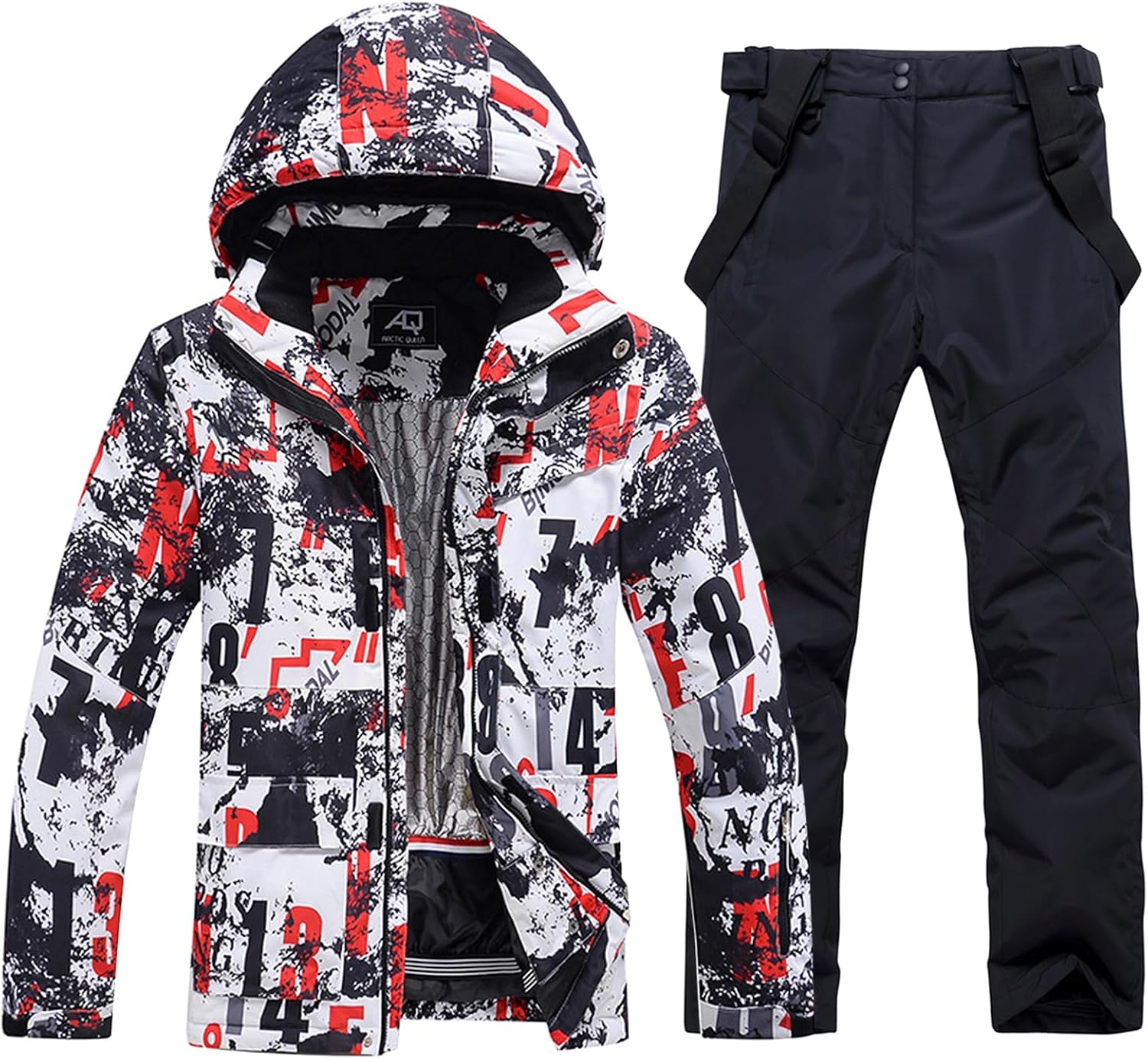 Jacket and Pants Set Insulated Waterproof Waterproof image 1