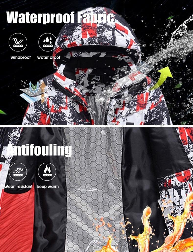 Jacket and Pants Set Insulated Waterproof Waterproof image 3