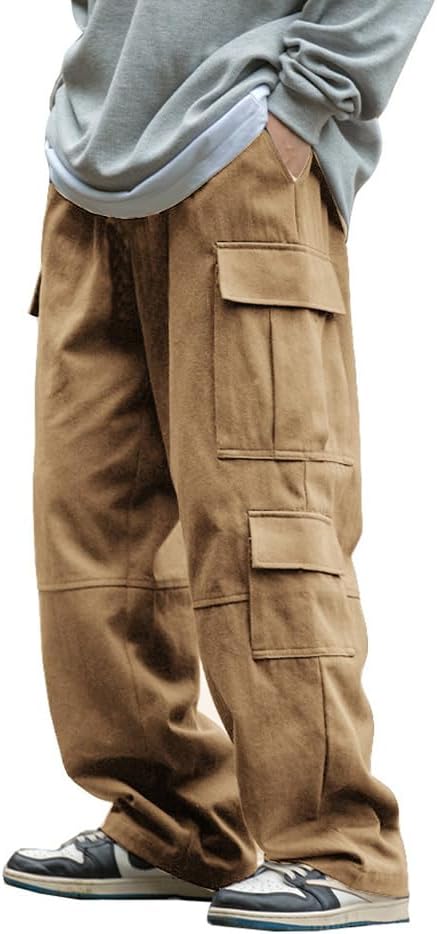 Baggy Cargo Pants Casual Drawstring Trouser image 1